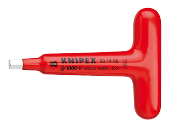 Knipex - 98 14 - Clé mâle - six pans - avec poignée T - isolé 1000 V