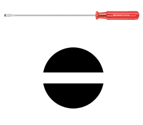 PB Swiss Tools - PB 140 - Tournevis - à fente - tige longue et fine