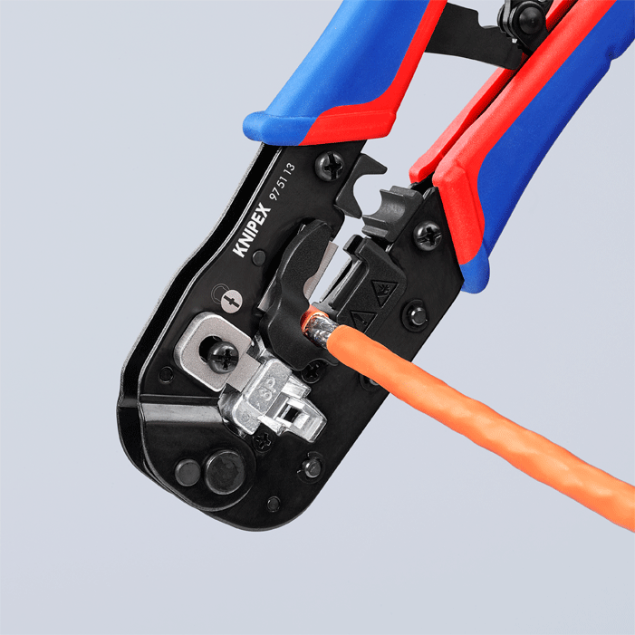 Knipex - 97 51 - Pince à sertir - pour fiches modulaires - n°3 - 97 51 - EAN 4003773087908 - Bugnard.ch