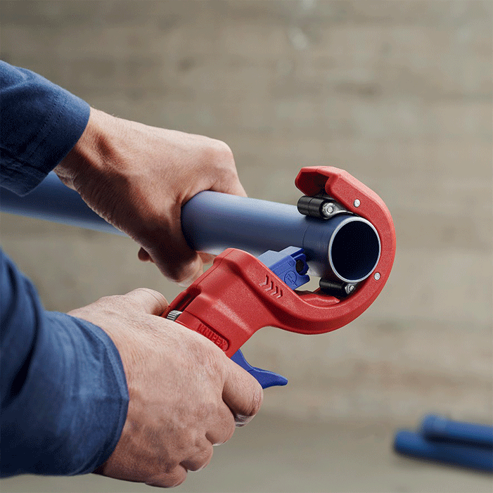 Knipex - 90 23 - Coupe-tube en plastique et manchons d'égouttement - n°3 - 90 23 - EAN 4003773087809 - Bugnard.ch