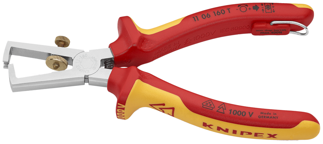 Knipex - 11 06 T - Pince à dénuder - réglable - 1000 V - Tethered - n°2 - 11 06 T - EAN 4003773081418 - Bugnard.ch