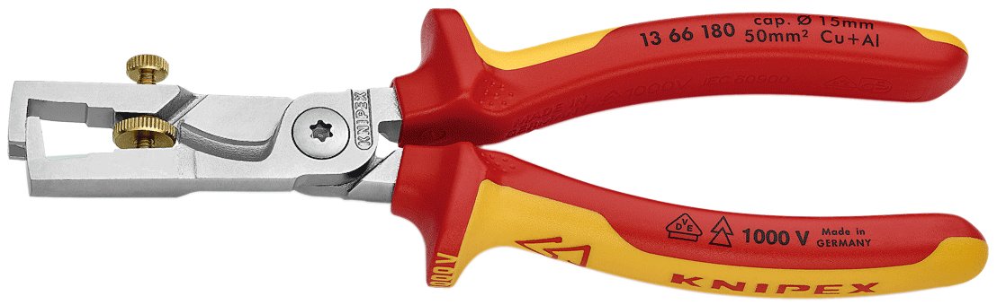 Knipex - 13 66 - Pince combinée à dénuder et cisaille à câble - 1000 V - n°1 - 13 66 - EAN 4003773081319 - Bugnard.ch