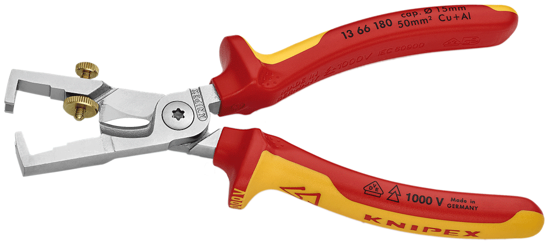 Knipex - 13 66 - Pince combinée à dénuder et cisaille à câble - 1000 V - n°2 - 13 66 - EAN 4003773081319 - Bugnard.ch