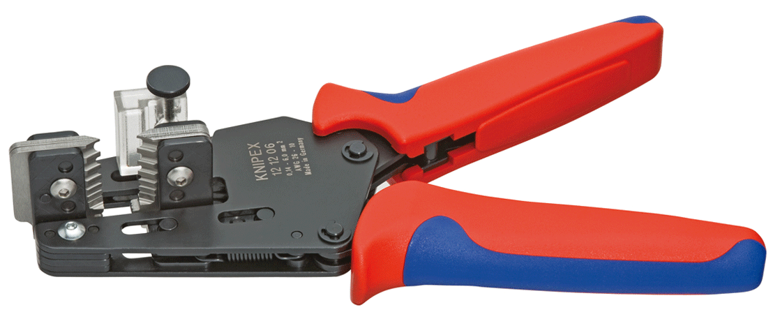 Knipex - 12 12 06 - Pince à dénuder automatique - AWG 26-10 - n°1 - 12 12 06 - EAN 4003773049005 - Bugnard.ch