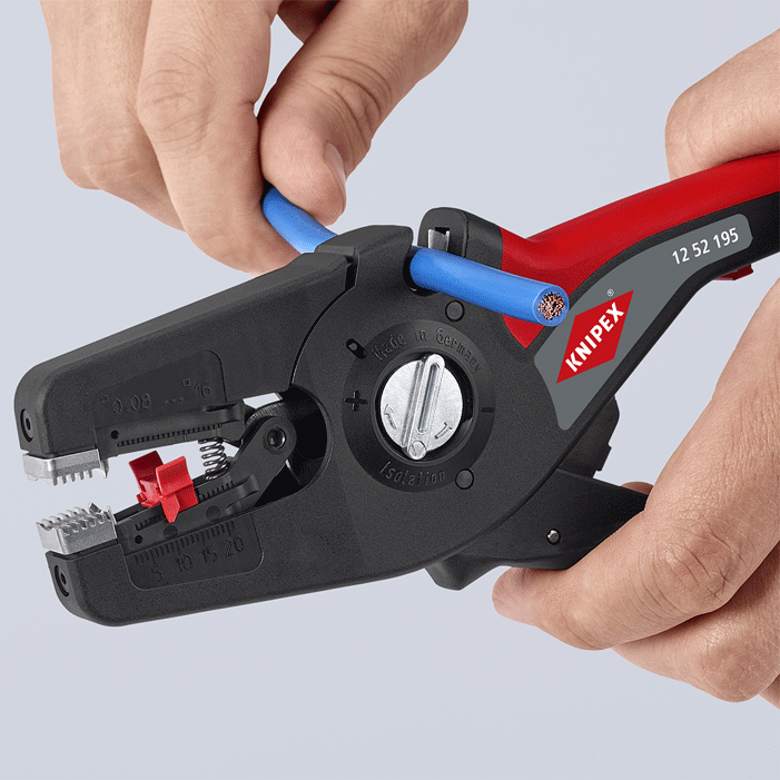 Knipex - 12 52 - Pince à dénuder automatique - "PreciStrip16" - 0.08-16 mm² - n°4 - 12 52 - EAN 4003773085829 - Bugnard.ch