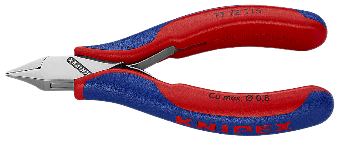 Knipex - 77 72 - Pince coupante de côté - mini-tête pointue - n°1 - 77 72 - EAN 4003773040958 - Bugnard.ch