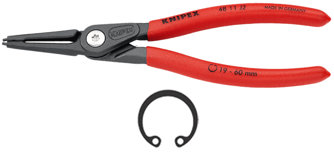 Knipex - Pince pour circlips intérieurs - bec droit - n°1 - 48 11 - Bugnard.ch