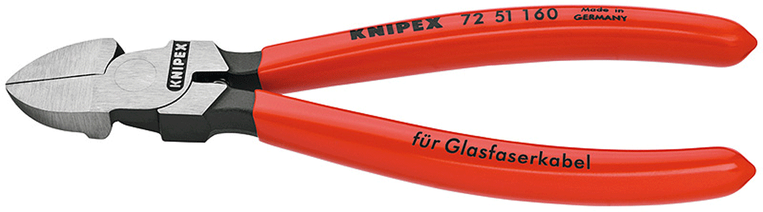 Knipex - 72 51 - Pince coupante de côté - fibres optiques - n°1 - 72 51 - EAN 4003773028031 - Bugnard.ch