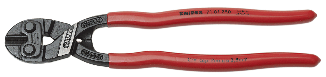Knipex - 71 01 - Pince coupe-boulon compact - droite - 250 mm - n°1 - 71 01 - EAN 4003773079637 - Bugnard.ch