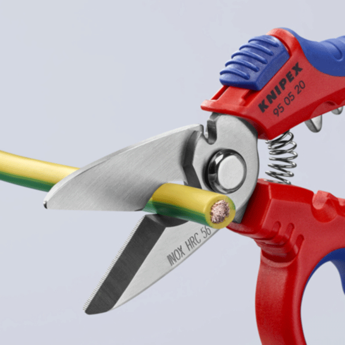 Knipex - 95 05 - Ciseaux coudés pour électricien - n°2 - 95 05 - EAN 4003773082699 - Bugnard.ch