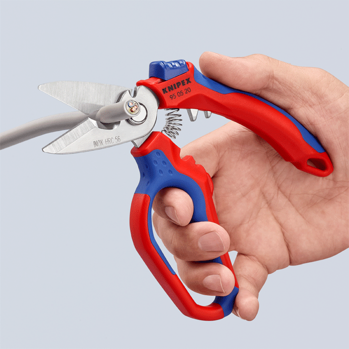 Knipex - 95 05 - Ciseaux coudés pour électricien - n°4 - 95 05 - EAN 4003773082699 - Bugnard.ch