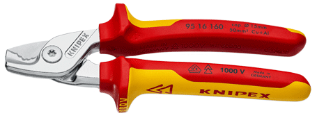 Knipex - 95 16 - Coupe-câble électrique - "StepCut" - 50 mm² - isolé 1000 V