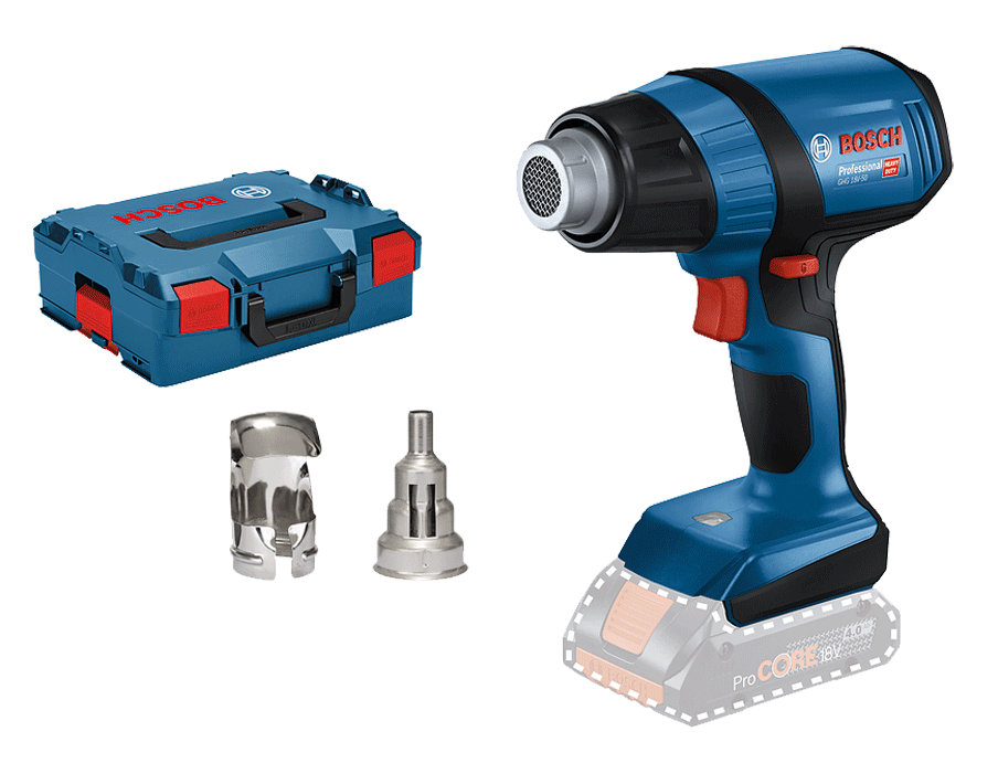 Bosch - GHG 18V-50 - Pistolet à air chaud avec L-BOXX - 18 V - n°1 - GHG 18V-50 - EAN 4059952586694 - Bugnard.ch
