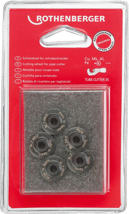 Rothenberger - Molettes de coupe de rechange - n°1 - EAN 4004625007181 - Bugnard.ch