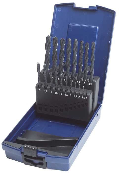 Jeu de mèches hélicoïdales - HSS - 1.0-10 mm - n°1 - EAN 4040389059370 - Bugnard.ch