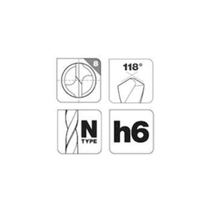 Tivoly - Jeu de mèches hélicoïdales pour acier inox - 1.0-10 mm - n°3 - EAN 3221912016317 - Bugnard.ch