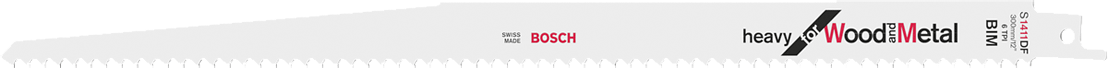 Bosch - S 1411 DF - Lames de scie-sabre - bois/métal - 300 mm - n°1 - S 1411 DF - EAN 3165140016285 - Bugnard.ch