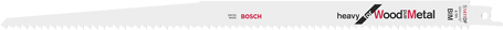 Bosch - S 1411 DF - Lames de scie-sabre - bois/métal - 300 mm