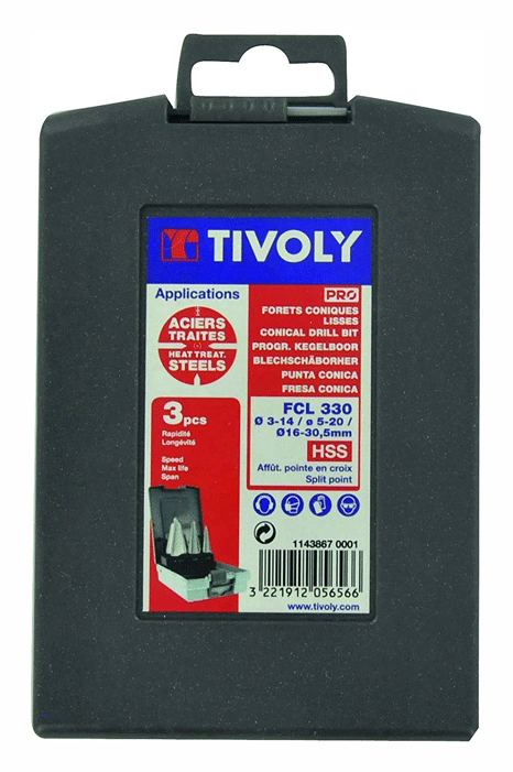 Tivoly - FCL 330 - Jeu de mèches coniques - n°2 - FCL 330 - EAN 3221912056566 - Bugnard.ch