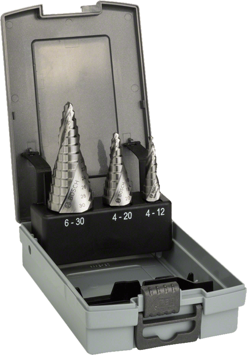 Bosch - Jeu de mèches à étages - HSS - qualité Premium - n°1 - EAN 3165140630207 - Bugnard.ch