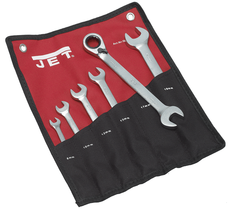 JET - Q-6 - Jeu de clés mixtes à cliquet et fourche - n°1 - Q-6 - EAN 7612375532272 - Bugnard.ch