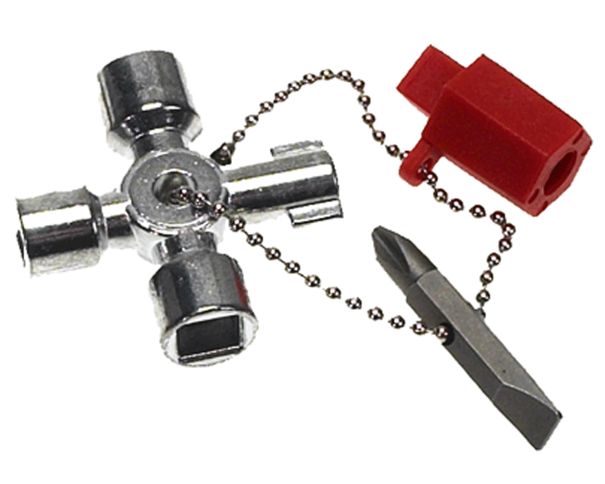 Knipex - 00 11 - Clé pour armoire de manoeuvre - n°1 - 00 11 - EAN 4003773048947 - Bugnard.ch