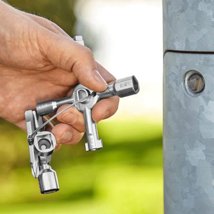 Knipex - 00 11 - Clé pour armoire de manoeuvre - n°3 - 00 11 - EAN 4003773074670 - Bugnard.ch
