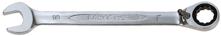 Bahco - 1RM - Clé mixte polygonale à cliquet/fourche