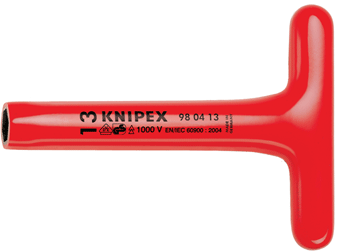 Knipex - 98 04 - Steckschlüssel - T-Griff - isoliert 1000 V