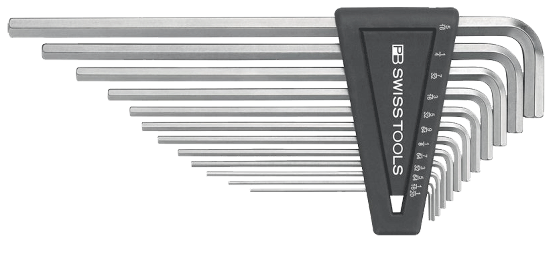 PB Swiss Tools - Jeu de clés mâles - long - pouce - n°1 - PB 214Z - EAN 7610733007202 - Bugnard.ch