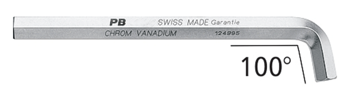 PB Swiss Tools - PB 2210 H - Jeu de clés mâles - inclinées à 100° - n°2 - PB 2210 H - EAN 7610733207862 - Bugnard.ch