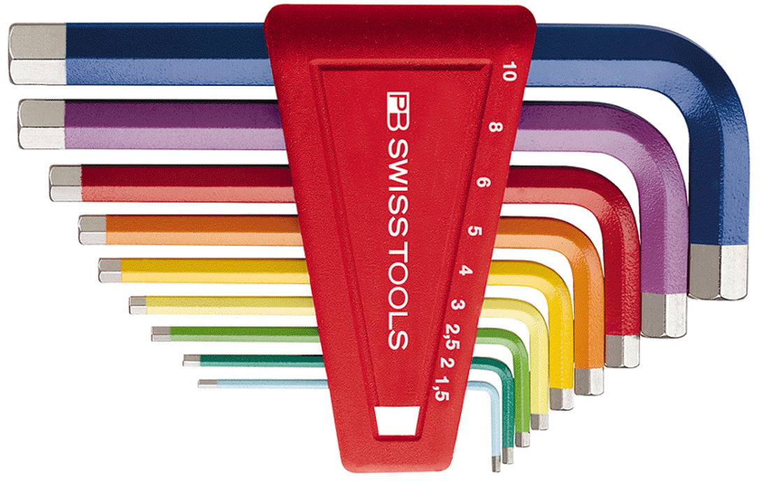 PB Swiss Tools - PB 210 H RB - Jeu de clés mâles - PB Rainbow - n°1 - PB 210 H RB - EAN 7610733077151 - Bugnard.ch