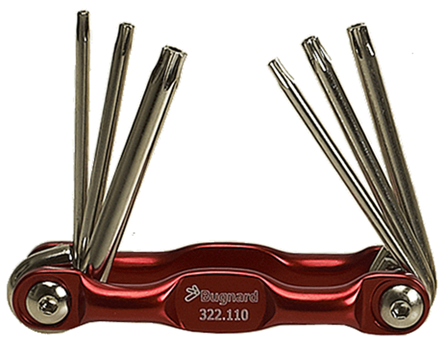 Bugnard - Jeu de clés mâles - support métalique - Torx - n°1 - Bugnard.ch