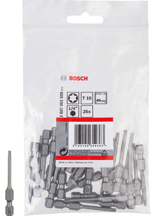 Bosch - Extra Hard - Embouts pour vis - Torx - 1/4" - n°1 - Extra Hard - Bugnard.ch