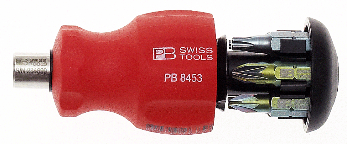 PB Swiss Tools - PB 8453 BU - Porte-embouts avec embouts - court - n°1 - PB 8453 BU - EAN 7610733096374 - Bugnard.ch