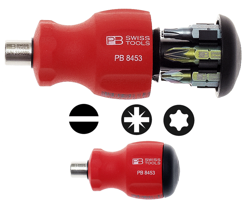 PB Swiss Tools - PB 8453 BU - Porte-embouts avec embouts - court - n°3 - PB 8453 BU - EAN 7610733096374 - Bugnard.ch