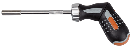 Bahco - Poignée à cliquet pivotante pour embouts 1/4"