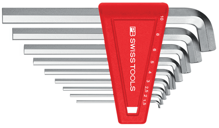 PB Swiss Tools - PB 2210 H - Sechsk.-Stiftschlüsselsat - 100° abgewinkelt