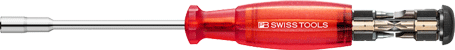 PB Swiss Tools - PB 6465 Red BU - Porte-embouts avec embouts - long