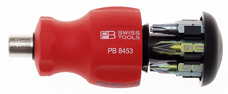 PB Swiss Tools - PB 8453 BU - Porte-embouts avec embouts - court