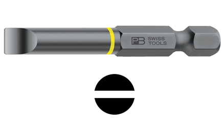 PB Swiss Tools - PB E6 100 - Embout - vis à fente - 50 mm