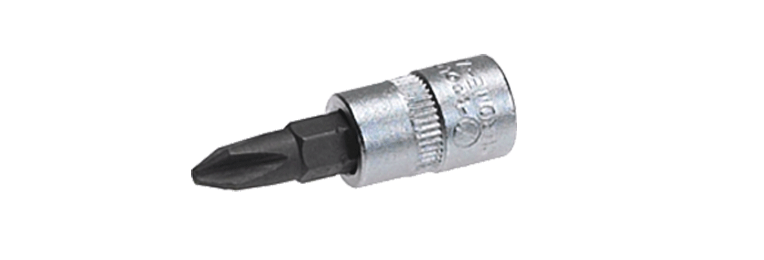JET - Douille tournevis pour vis cruciforme Phillips® - 1/4" - n°1 - Bugnard.ch