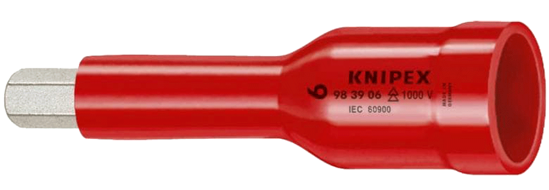 Knipex - Douille tournevis pour vis six pans intérieur Imbus - 3/8" - 1000 V - n°1 - 98 39 - Bugnard.ch