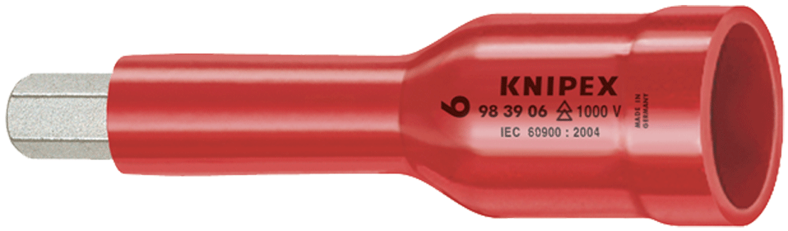 Knipex - 98 49 - Douille tournevis pour vis six pans intérieur Imbus - 1/2" - 1000 V - n°1 - 98 49 - Bugnard.ch