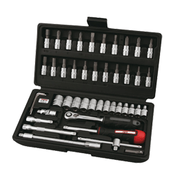 JET - X-546B - Jeu de clés à douille à 6 pans - 1/4"