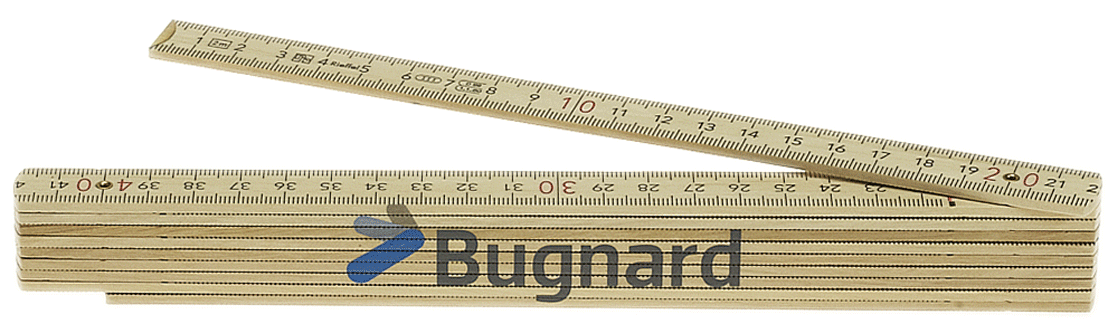 Bugnard - 1432 T NATUR - Mètre pliant en bois - n°1 - 1432 T NATUR - Bugnard.ch