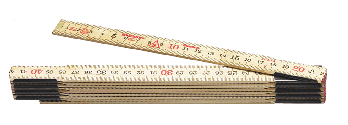 Hultafors - Mètre pliant en bois - qualité suédoise - 10 branches - n°1 - EAN 7317841000018 - Bugnard.ch