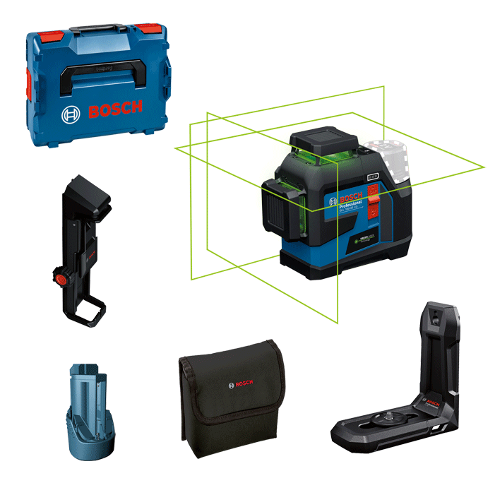Bosch - Laser à lignes croisées - rouge - avec trépied - n°1 - GLL 3-80 - EAN 3165140934435 - Bugnard.ch