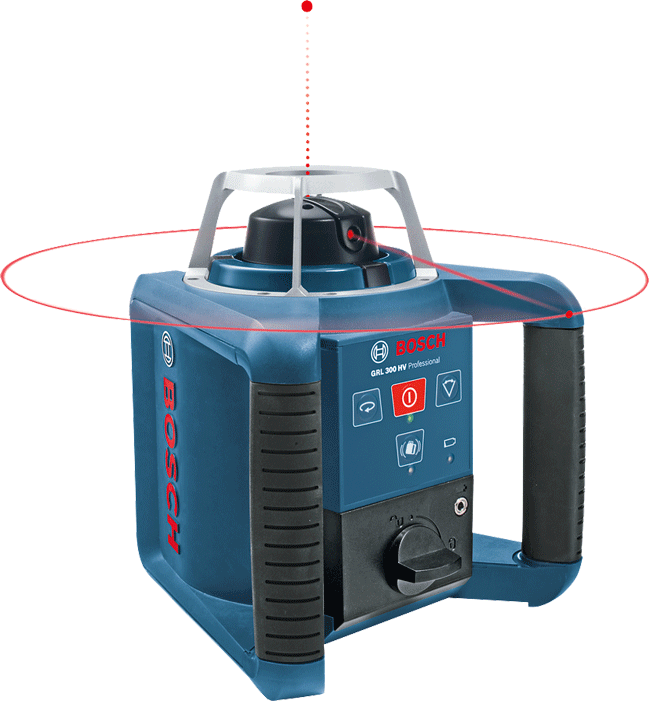 Bosch - GRL 300 HV set - Laser rotatif - rouge - avec trépied - n°2 - GRL 300 HV set - EAN 3165140604505 - Bugnard.ch
