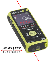 Metrica - FLASH 50 INCLIGRAD - Télémètre à double laser - FLASH 50 INCLIGRAD